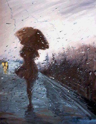 Sereira Mujer bajo la lluvia